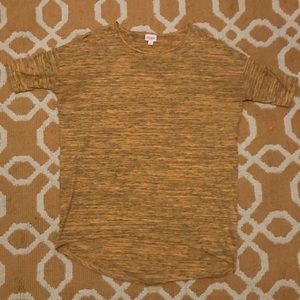 Lularoe Irma- gold with microstriping